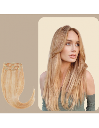 Straight Clip-In Extensions Platinum Highlighted Blonde en ligne des produits 