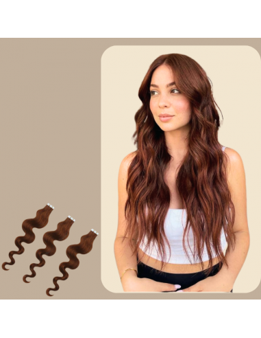 Wavy Chocolate Adhesive Extensions Véritable concentré