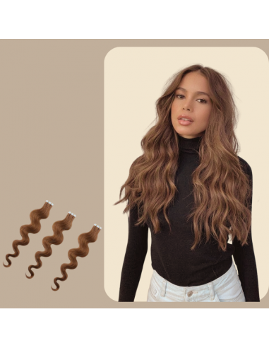 Wavy Hazelnut Adhesive Extensions à prix réduit toute l'année