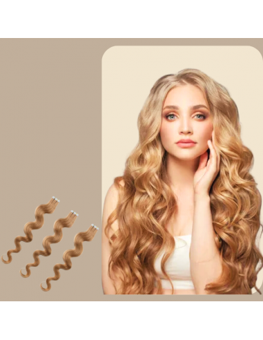 Wavy Adhesive Extensions Dark Blonde Comparez plus de prix