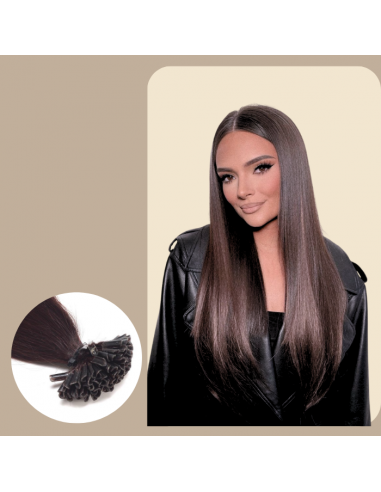 100 Keratin Extensions Straight Brown offre 