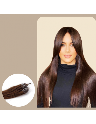 100 Chocolate-Colored Straight Ring Extensions l'achat 