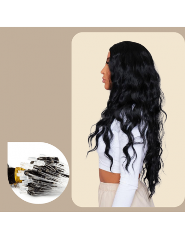 100 Wavy Ring Extensions pas chere