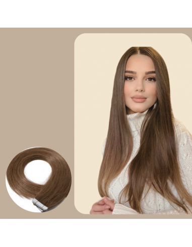 Light Brown Straight Adhesive Extensions / Tapes En savoir plus