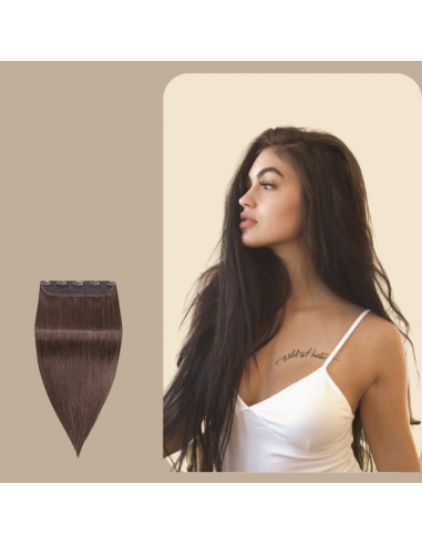 Straight Brown Clip-In Extension Single Band Maxi Volume shop