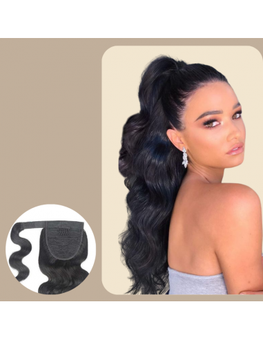 Ponytail Black Magic Ribbon Remy Hair Body Wave pas cher chine