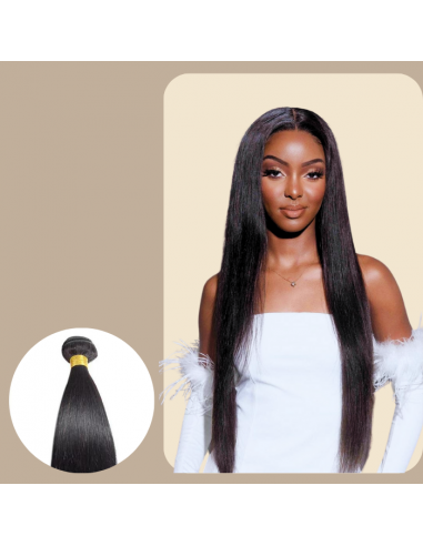 Virgin Hair Weaving Human Hair Straight 7A Dark Brown 1B 100 Gr Découvrez la collection