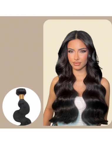 Virgin Hair Weave Human Hair Body Wave 7A Dark Brown 1B 100 Gr pas cher chine