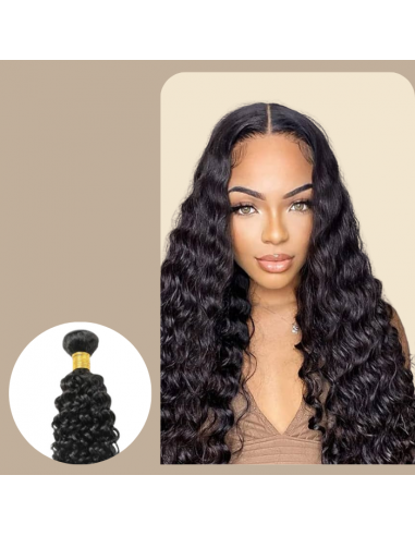 Weaving Virgin Human Hair Water Wave 7A Dark Brown 1B 100 Gr basket pas cher