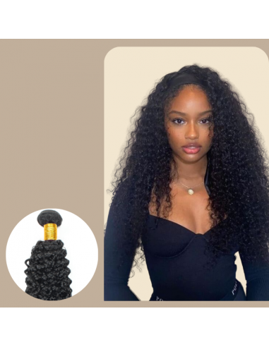 Virgin Hair Weave Human Hair Kinky Curly 7A Dark Brown 1B 100 Gr soldes