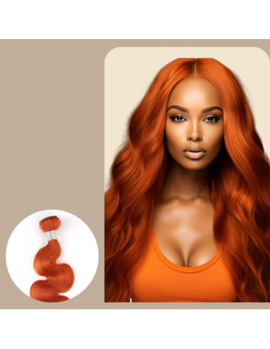 Virgin Human Hair Weave Body Wave 7A Ginger 350 100 Gr pour bénéficier 