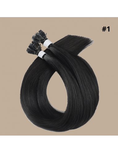 100 Premium Straight Keratin Extensions with Flat Tip 1 Jusqu'à 80% De Réduction