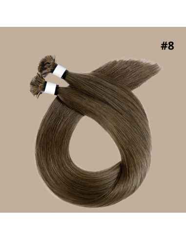 100 Straight Keratin Extensions Premium with Flat Tip 8 soldes