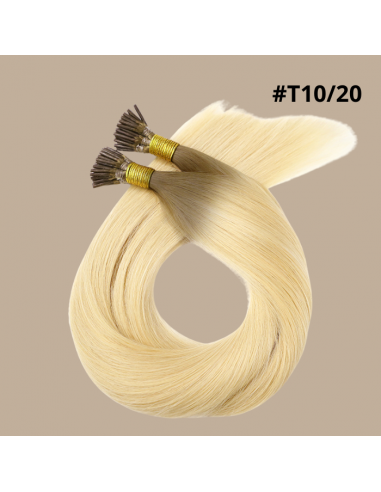 50 Premium Straight Keratin Extensions with I-Tip in T10/20 prix pour 