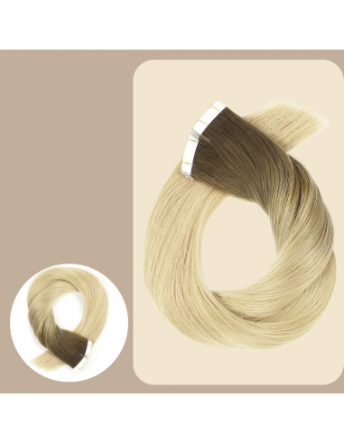 Extensions Adesive / tapes lisci Premium Russian Hair T10/20 Amélioration de cerveau avec